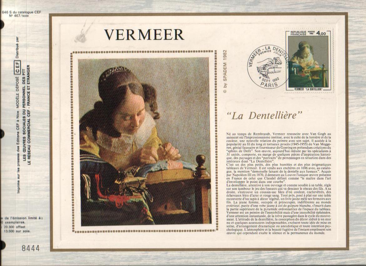 DOCUMENT CEF LA DENTELLIERE DE VERMEER - 1970-1979