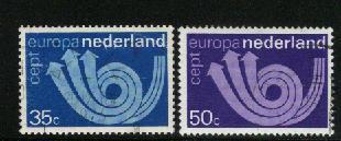 NED 1973 Serie Europa Zegels Gebruikt 1030-1031 # 1244 - Usati
