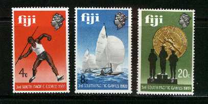 FIJI 1969 MNH Stamps South Pacific Games 252-254 #  2093 - Other & Unclassified
