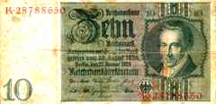 10 REICHSMARK - 10 Mark