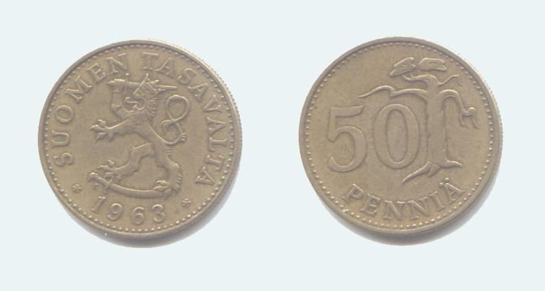 50 PENNIA 1963 - Finlande