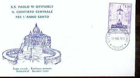 VATICAN ENVELOPPE  SOUVENIR Num.yvert  PA 45 - Autres & Non Classés