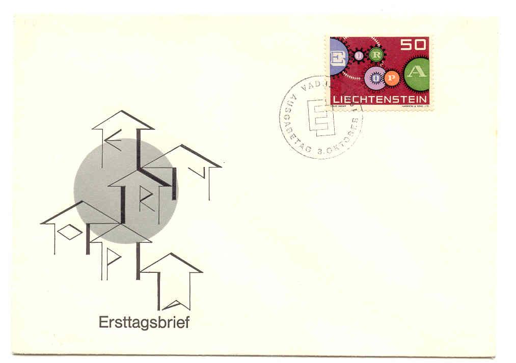 FDC Liechtenstein Europa 1967 - 1967