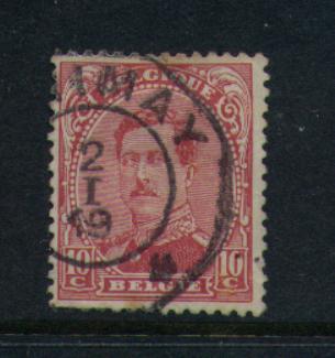 138 Met Telegraafstempel  CHIMAY - 1915-1920 Alberto I