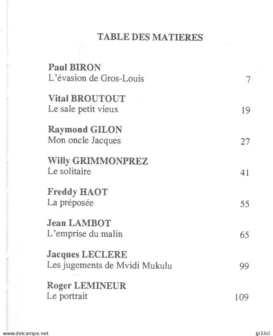 Biron Broutout Gilon Grimmonprez Haot Lambot Leclere Lemineur Makowiec Manian Margraff Mestron Ross Vanmeeteren - Belgian Authors