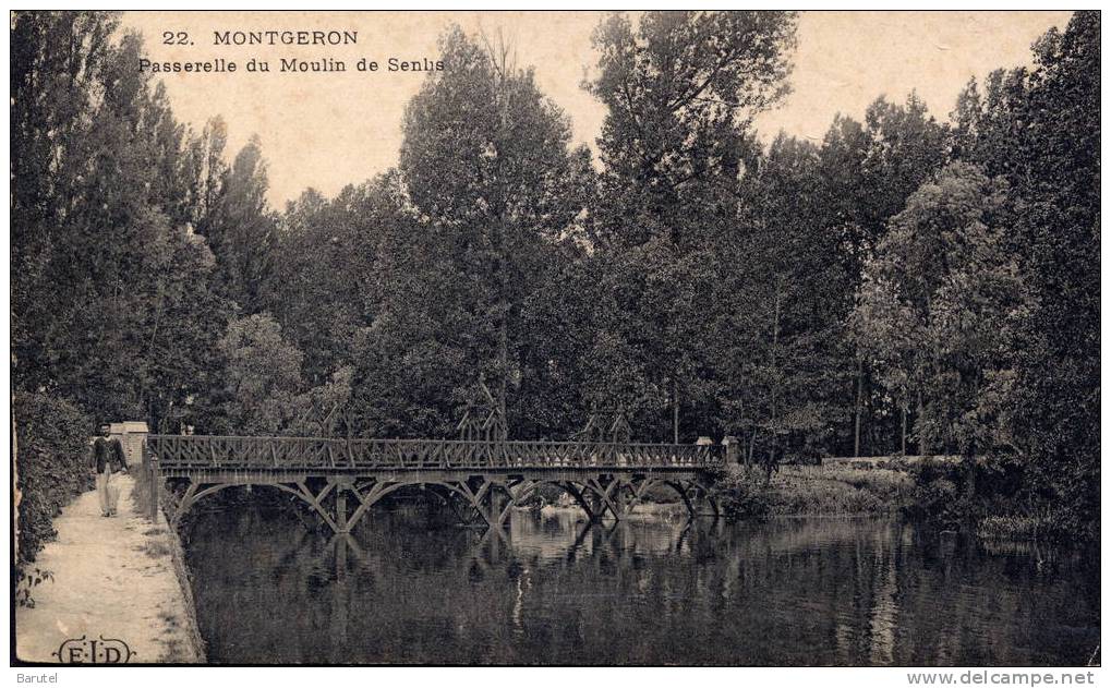 MONTGERON - Passerelle Du Moulin De Senlis - Montgeron