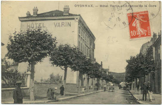 OYONNAX - Hôtel Varin Et Avenue De La Gare - Oyonnax