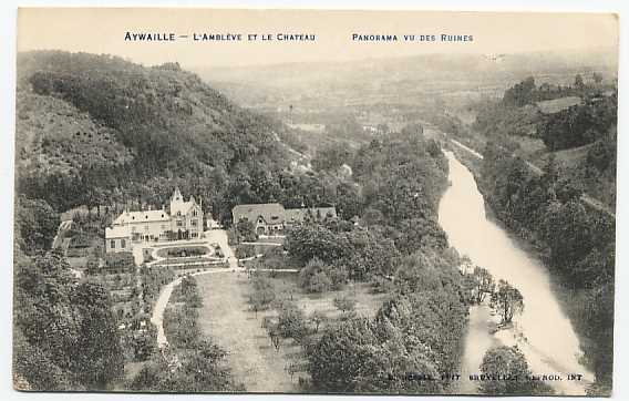 Aywaille - L'Amblève Et Le Chateau - Panorama Vu Des Ruines - Aywaille