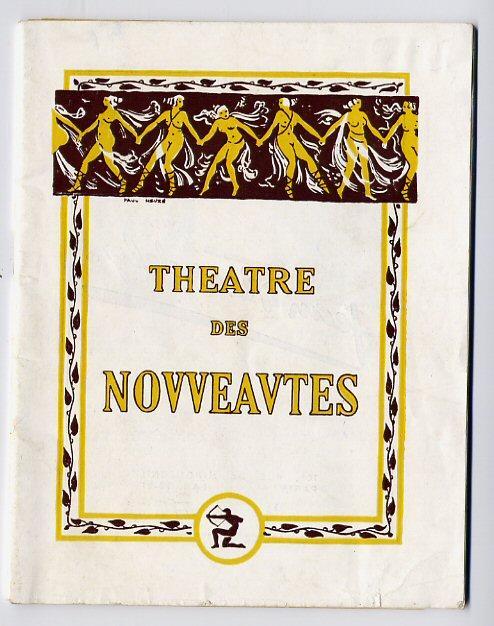 Théâtre Des Nouveautés, Programme, 1952, Gaby Morlay - Programmes