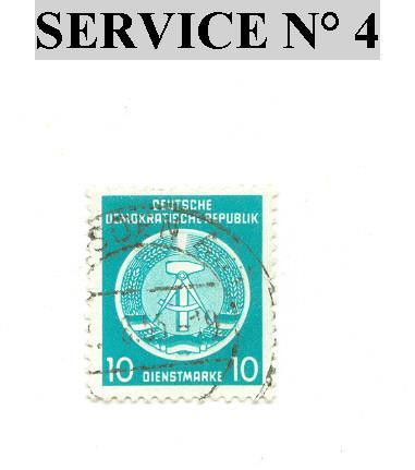 Allemagne Orientale  Service N° 4 - Other & Unclassified