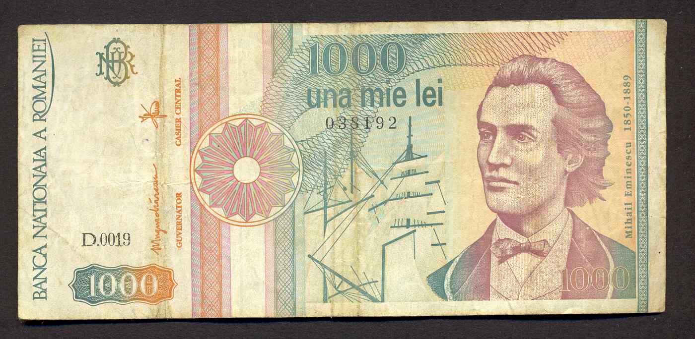 ROUMANIE / ROUMANIA - 2 X 1000 LEI 1991 - Rumania