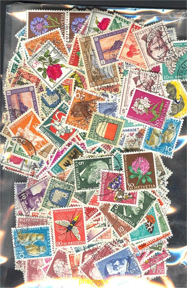 SWITZERLAND 1000 SEMIPOSTALS USED - Collections
