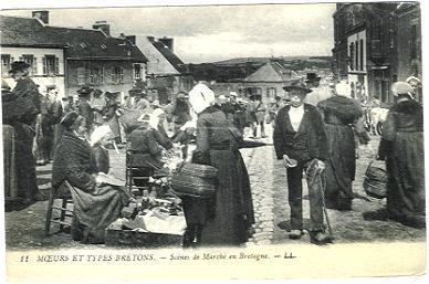 MOEURS ET TYPES BRETONS MARCHE - Marktplaatsen