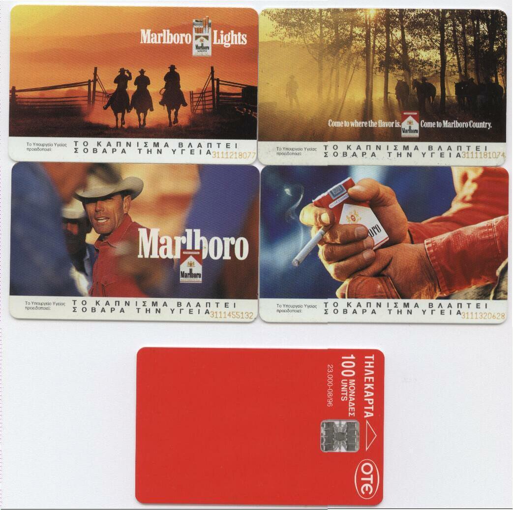 First MARLBORO Set Of Greece 14 Cards (X244/X257) - Griechenland