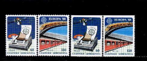 Grece  Yv.nos.1665/8 **- 28,00 - 1988