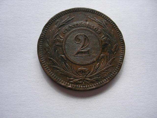 *URUGUAY 2 Centesimos 1869* - Uruguay