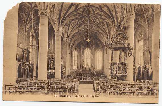 Bastogne - Intérieur De L'Eglise - Bastogne