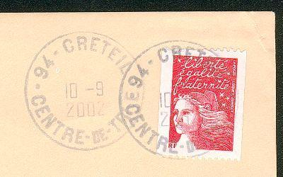 TVP Marianne RF Rouge Provenance Roulette Sur Lettre. TP Numéroté 216. Lire Description. - Coil Stamps