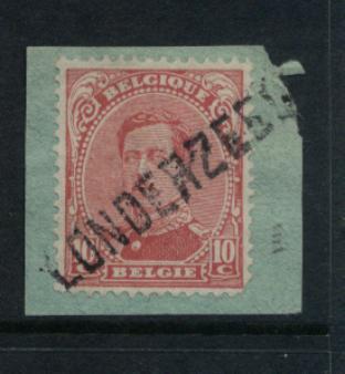 138 Op Fragment Met Naamstempel  LONDERZEEL (noodstempel) - 1915-1920 Alberto I