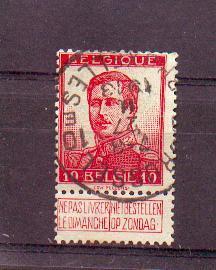 Belgium 1914 - N° 127 ° - 1914-1915 Rotes Kreuz