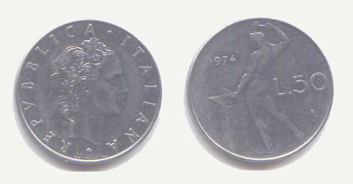 50 LIRE 1974 - 50 Liras