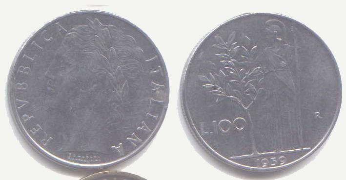 100 LIRE 1959 - 100 Lire