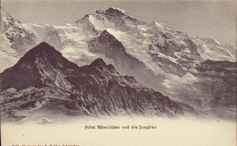 CPA - Männlichen (Grindelwald) - Berghaus Hôtel Männlichen Und Die Jungfrau - Grindelwald