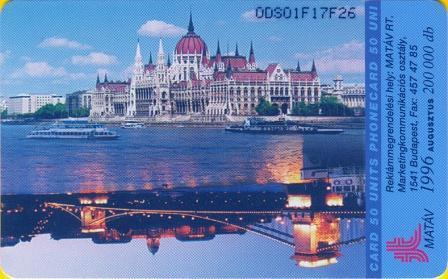 Hungary - P1996-09 - Kalaposlány - Parlament - Bridge - Water Bus - Ungheria