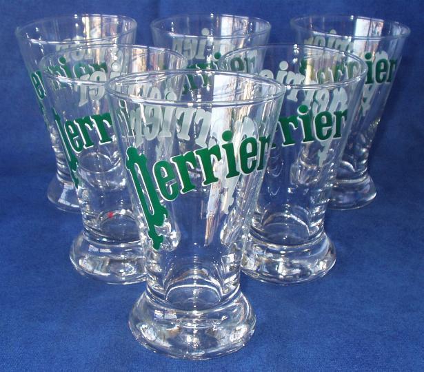 Verres "PERRIER" Petit Modèle Exportation. - Perrier