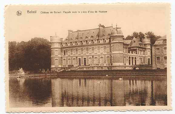 Beloeil - Château De Beloeil - Façade Vers La Pièce D'eau De Neptune - Belöil