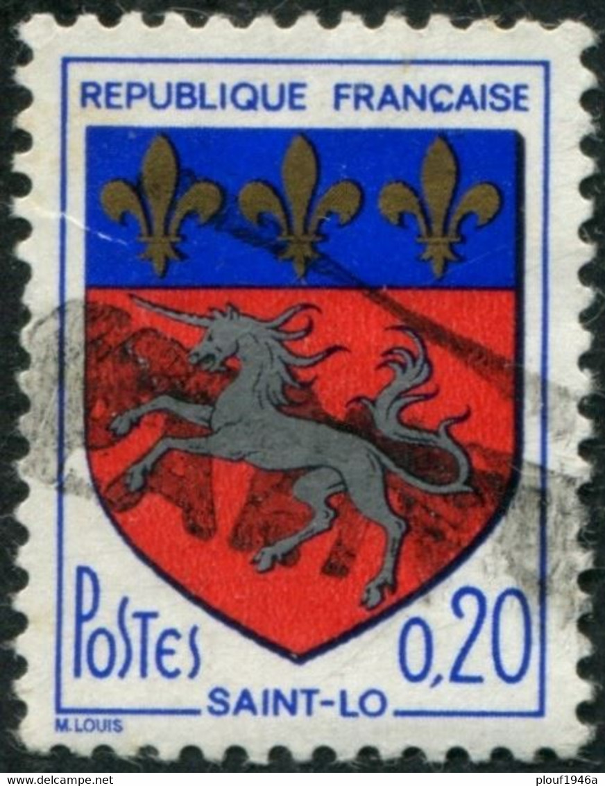 Pays : 189,07 (France : 5e République)  Yvert Et Tellier N° : 1510 (o) - 1941-66 Wapenschilden