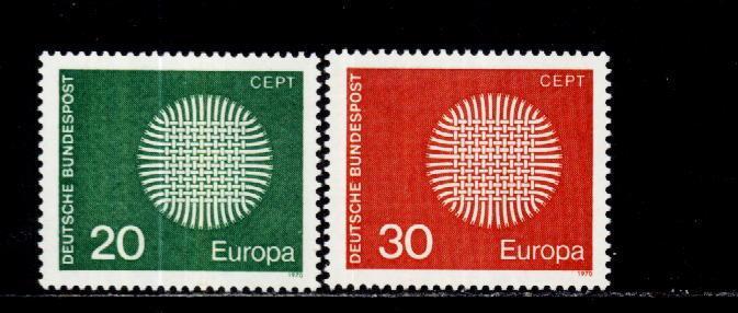 Europa-cept 1970 - Allemagne  2v.neufs** - 1970