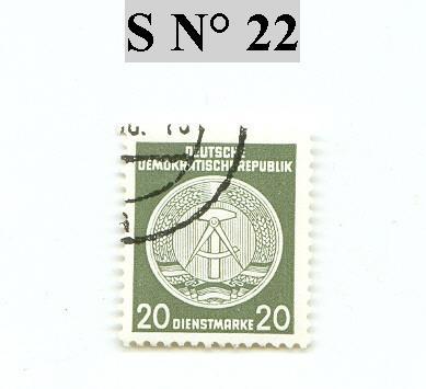 Timbre D´allemagne Service  N° 22 - Andere & Zonder Classificatie