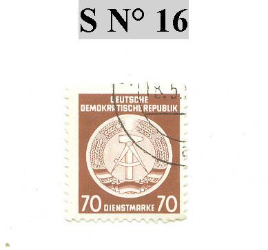 Timbre D´allemagne Service  N° 16 - Altri & Non Classificati