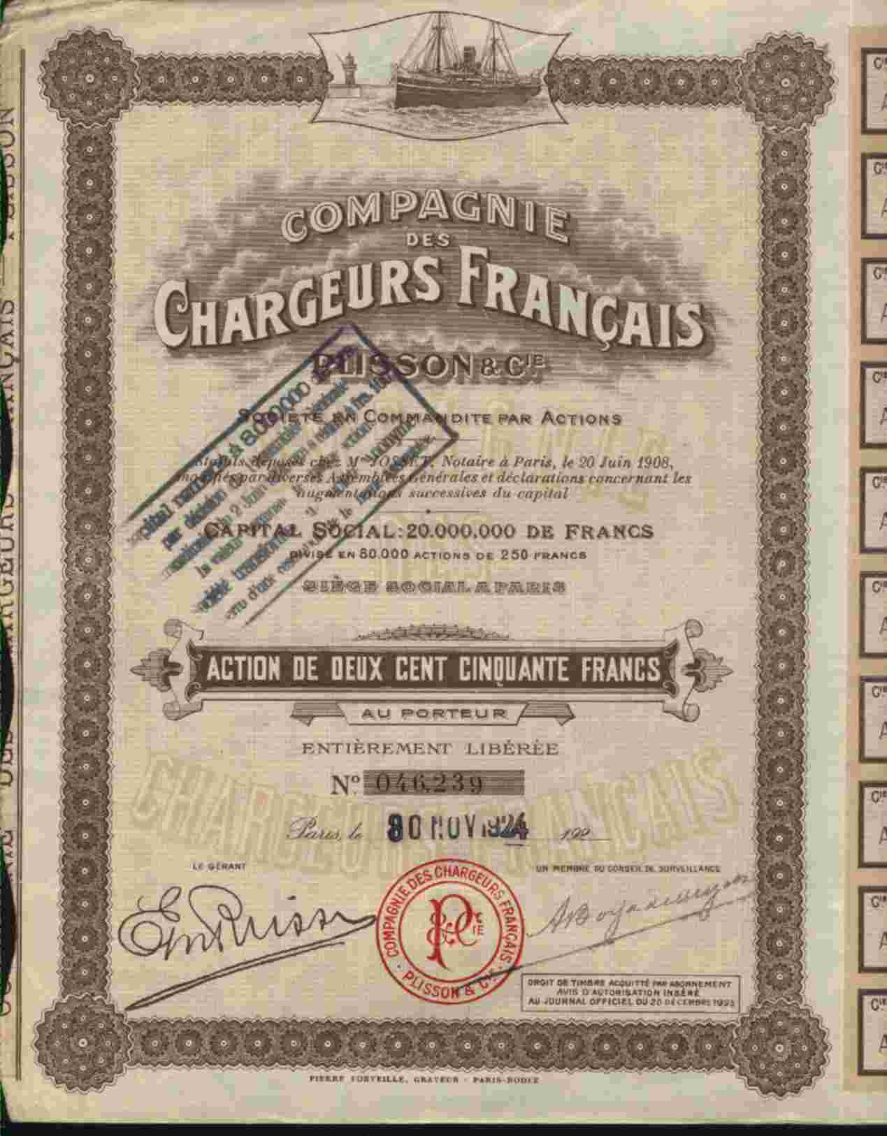 DECO :  CIE DES CHARGEURS FRANCAIS PLISSON & CIE - Navigation