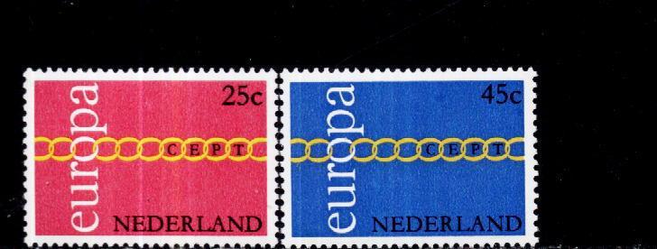 Europa-cept 1971 - Pays-Bas 2v.neufs** - 1971