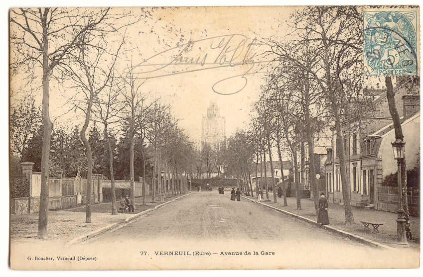 F591 - VERNEUIL - Avenue De La Gare - Verneuil-sur-Avre