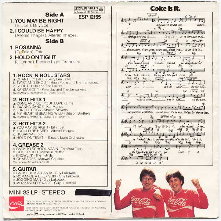 Disque Mini 33 Coca-Cola : Hot Hits 2 - Sonstige & Ohne Zuordnung