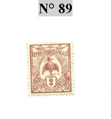 Timbre De Nouvelle Caledonie N° 89 - Sonstige & Ohne Zuordnung