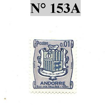 Timbre D'andorre N° 153 A - Used Stamps