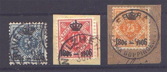 WUERTTEMBERG CROWN OVPt. 3 GOOD VALUES F/VFU! - Gebraucht