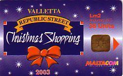 MALTE NOUVEAUTE CHRISMAS SHOPPING 2003 38 U UT A PUCE RARE - Malta