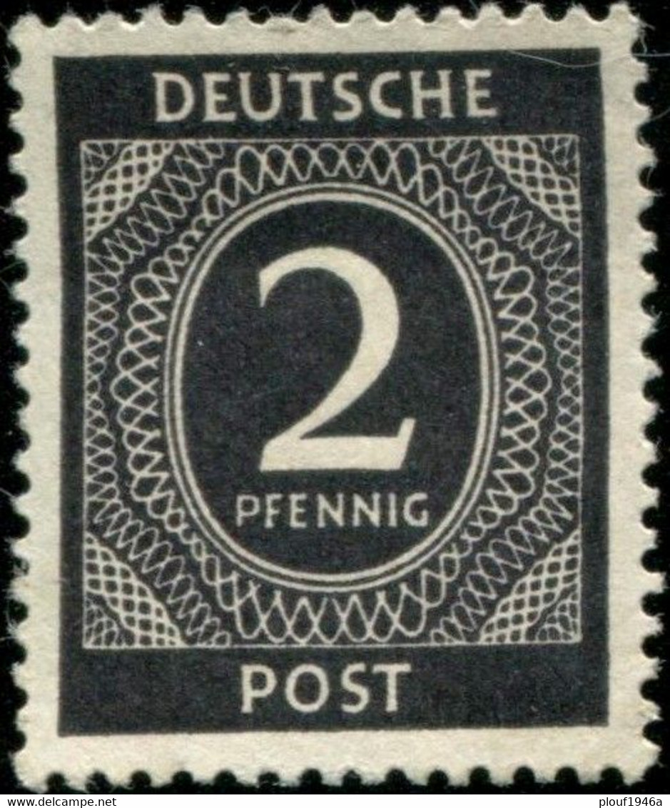 Pays :  23,9 (Allemagne : Occ.inter. Zones AAS) Yvert Et Tellier N° :    2 (*) - Mint