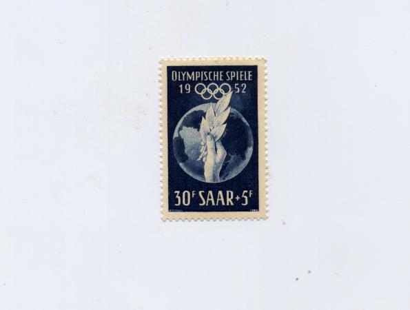 Sarre N°302 Neuf Avec Charnière Jeux Olympiques De 1952 - Other & Unclassified