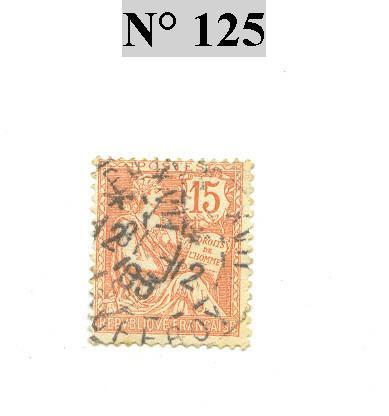 Timbre De France Type Mouchon Retouché N° 125 - 1900-02 Mouchon