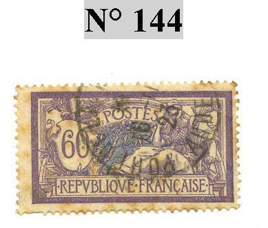 Timbre De France Type Merson N° 144 - 1900-27 Merson