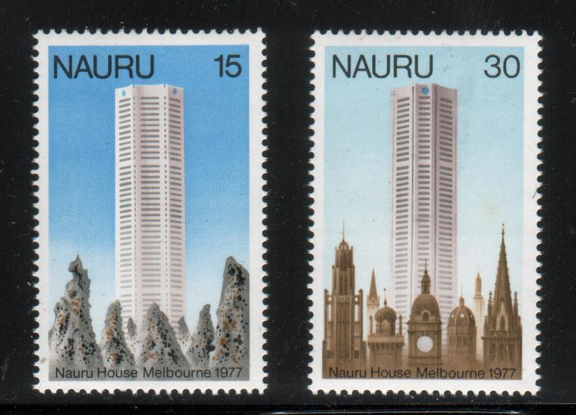 NAURU 1977 NAURU HOUSE SET OF 2 NHM - Nauru
