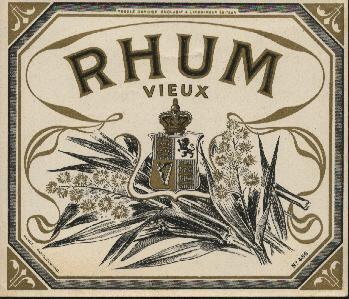 Etiquette "RHUM VIEUX" - Rhum