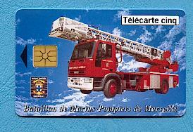 POMPIERS  DE  MARSEILLE : Camion -  (  Gn 299  ) - Neuve - *** LUXE *** - Voir Scan - - 5 Unidades