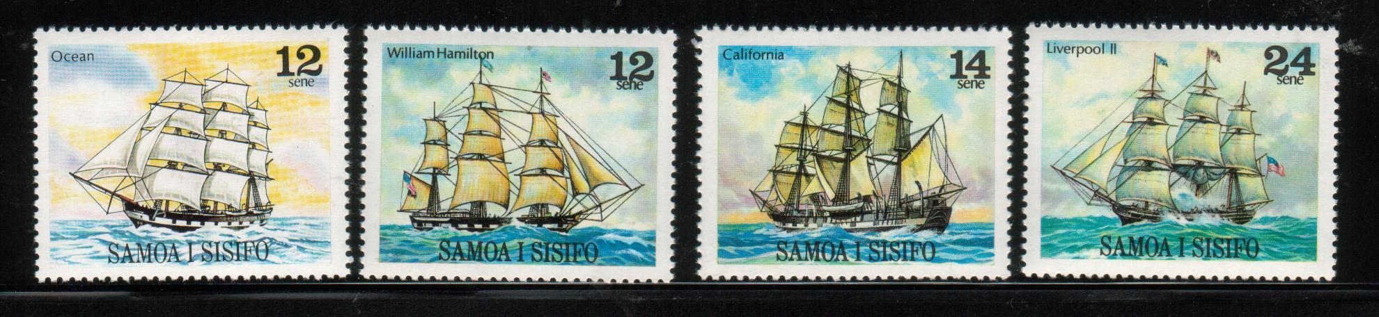 SAMOA 1979 SHIPS SET OF 4 NHM - Samoa